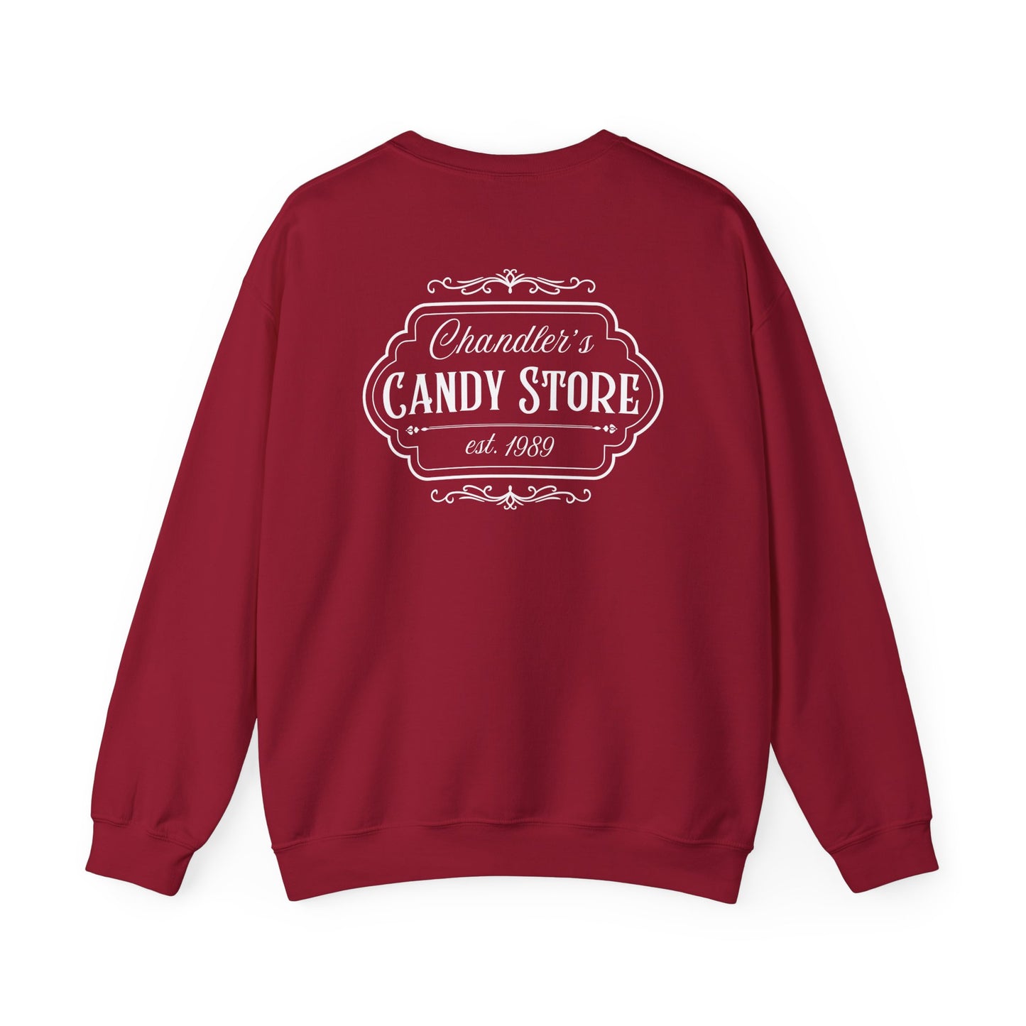 Chandler's Candy Store Heathers Unisex Heavy Blend Crewneck Sweatshirt