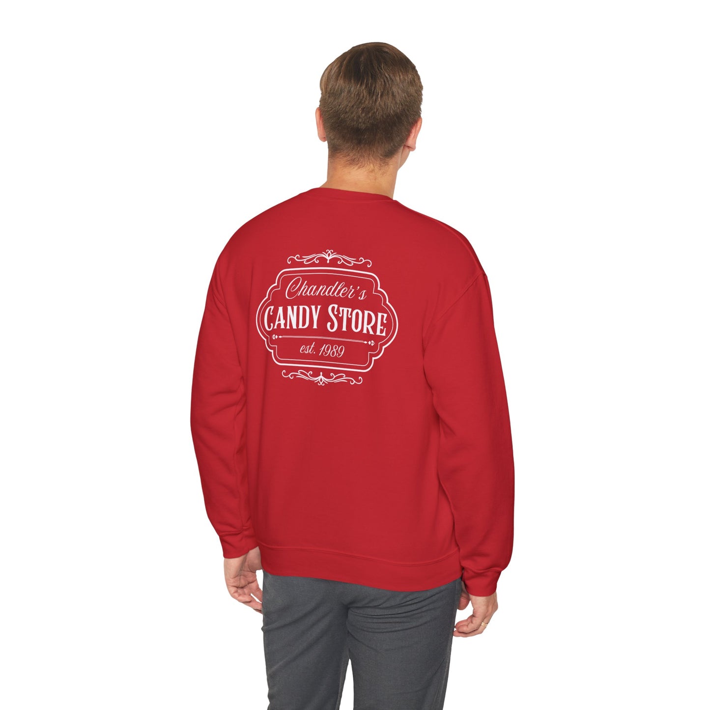 Chandler's Candy Store Heathers Unisex Heavy Blend Crewneck Sweatshirt