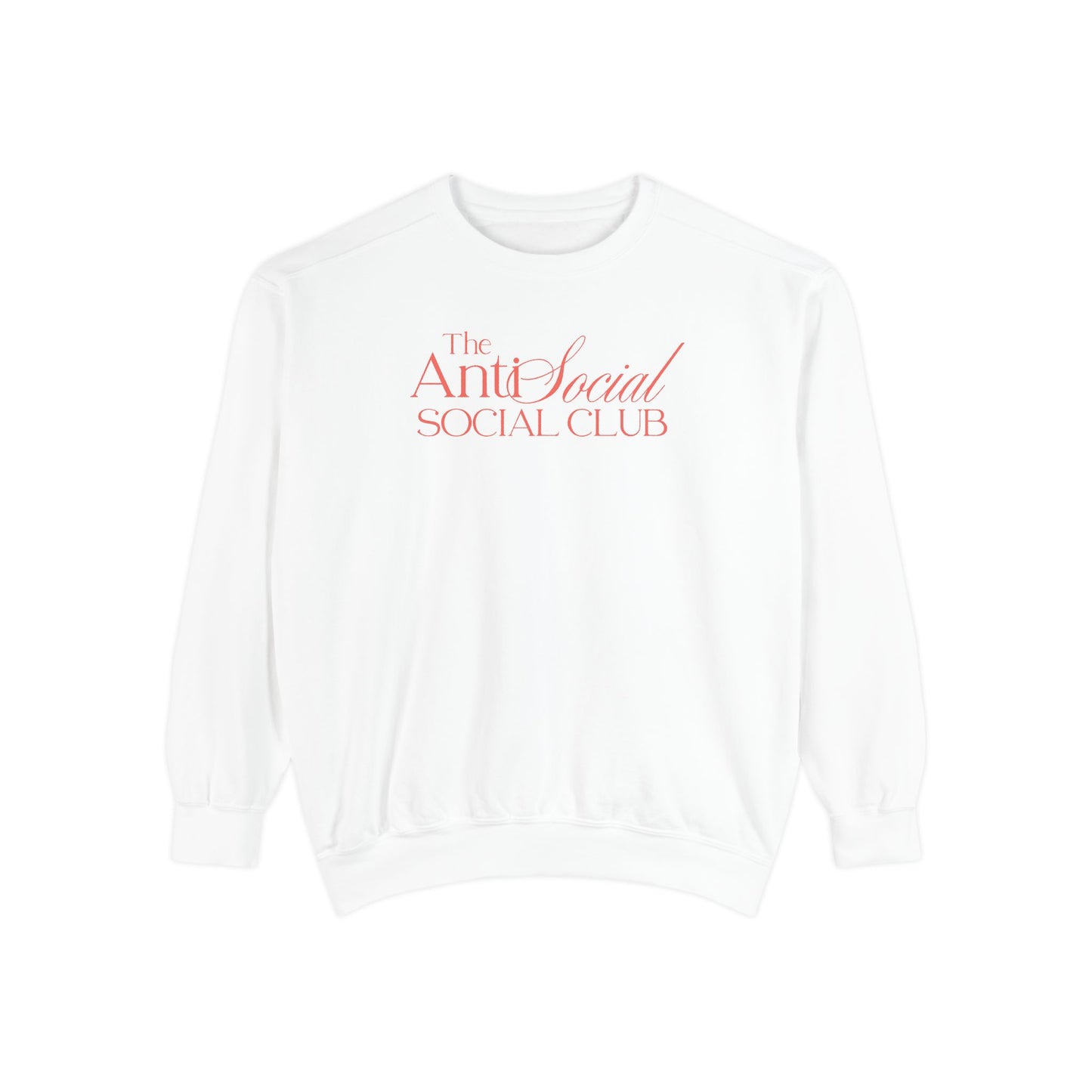 AntiSocial Club Aesthetic Unisex Garment-Dyed Sweatshirt