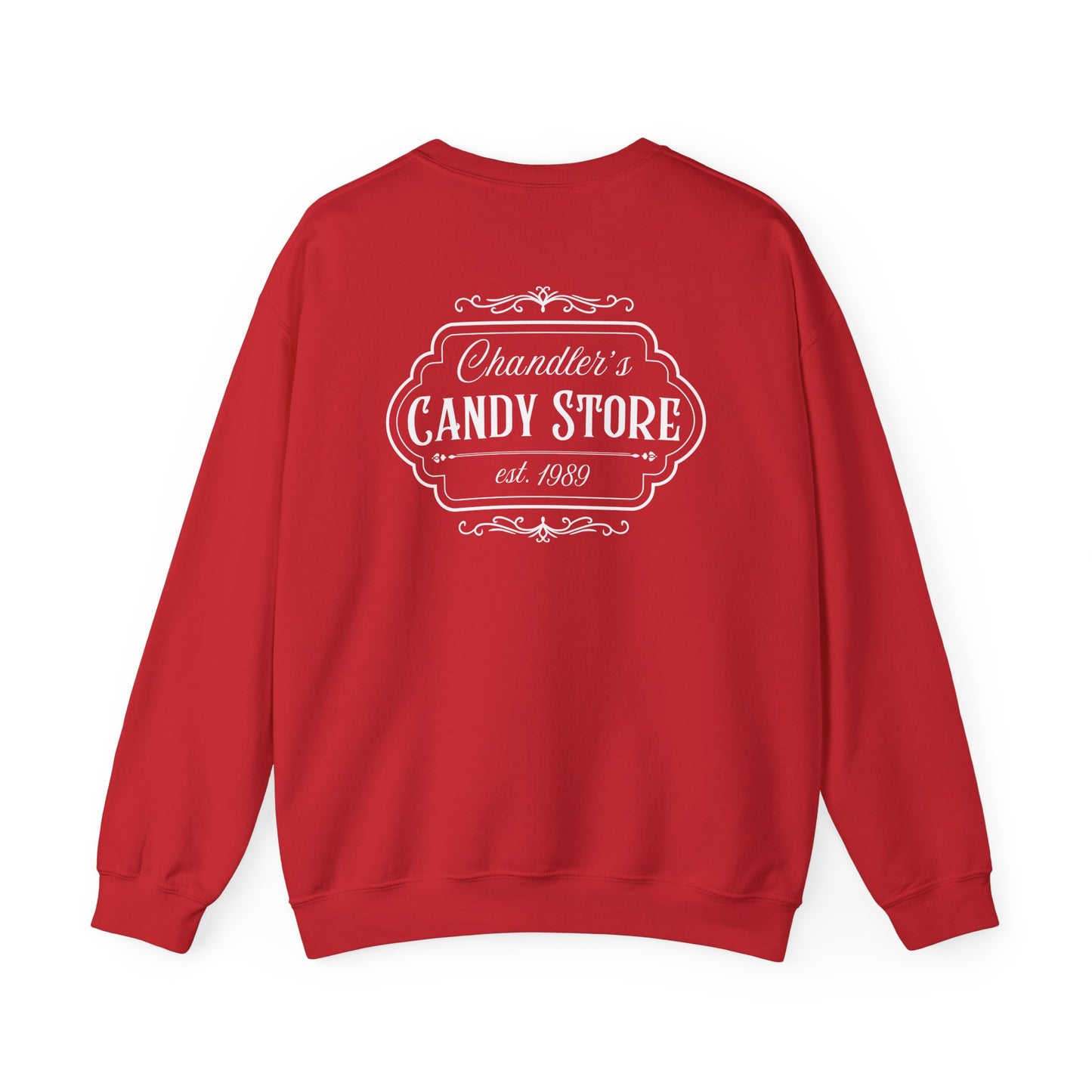 Chandler's Candy Store Heathers Unisex Heavy Blend Crewneck Sweatshirt