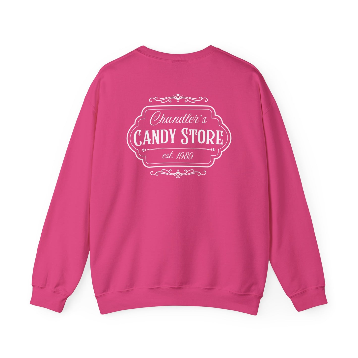 Chandler's Candy Store Heathers Unisex Heavy Blend Crewneck Sweatshirt