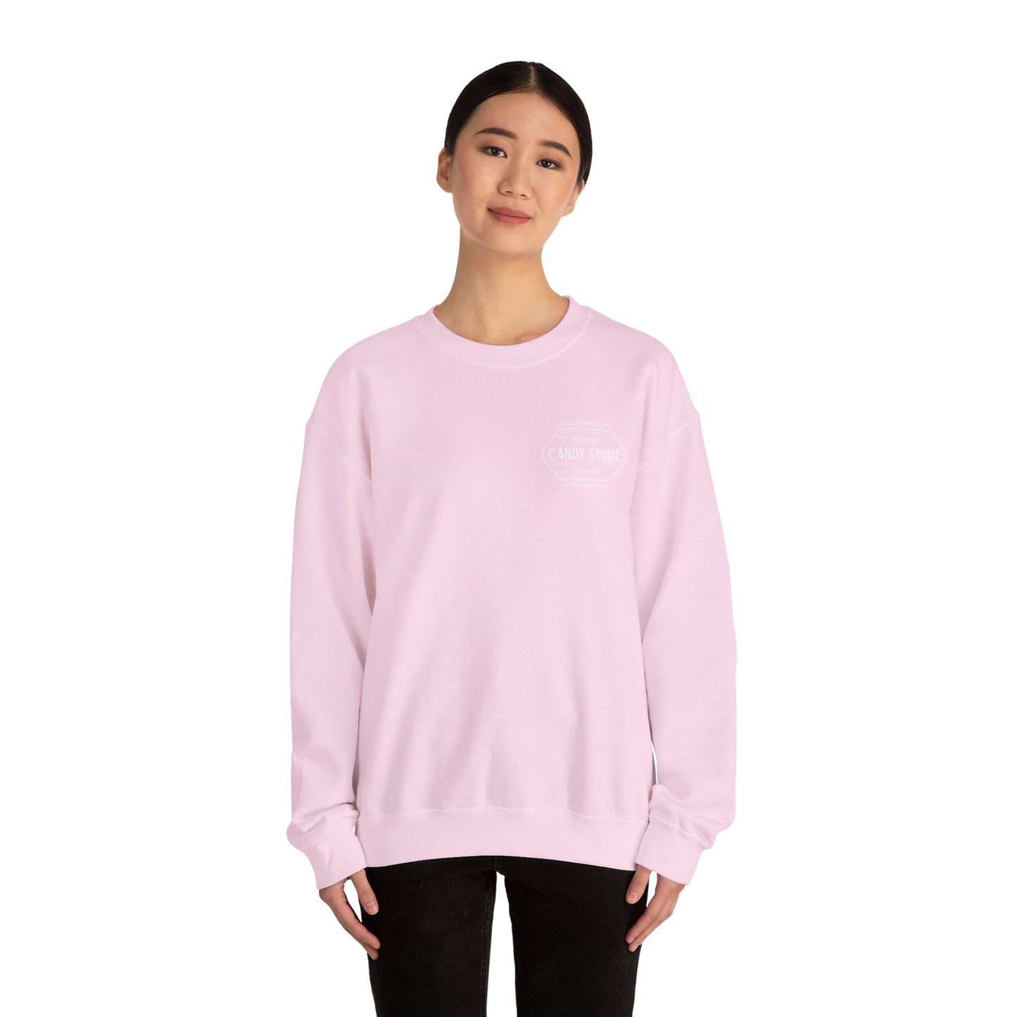 Chandler's Candy Store Heathers Unisex Heavy Blend Crewneck Sweatshirt