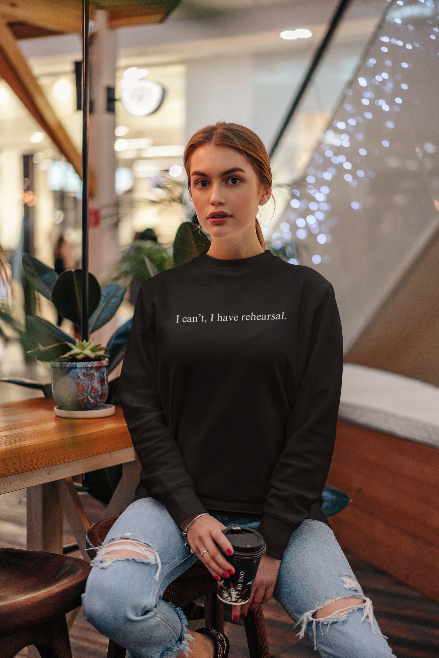 I Can't I Have Rehearsal Unisex Heavy Blend™ Crewneck Sweatshirt